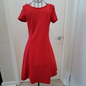 Red Olivia Rae dress form fitting (new)